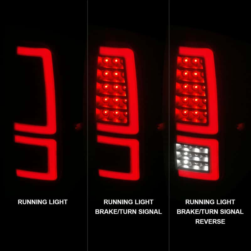 ANZO — ANZO 2014-2021 Toyota Tundra LED Taillights Black Housing/Smoke Lens - view 9