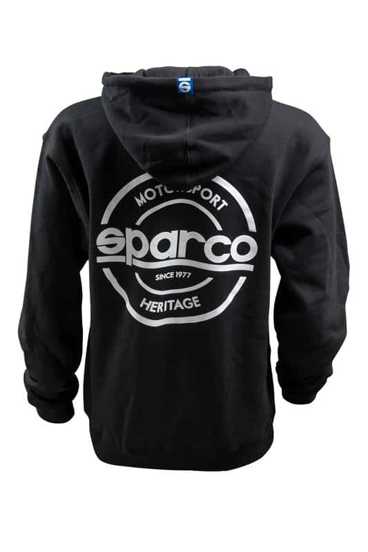 SPARCO — Sparco Sweatshirt Hooded S-Seal Blk Med - view 2