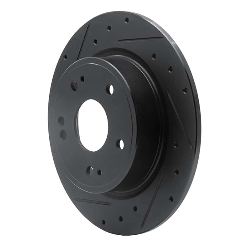 R1 Concepts — R1 2016-2025 Honda Accord Sedan Rear Left Drilled & Slotted Black Brake Rotor
R1 Brake Rotor Drill - view 2