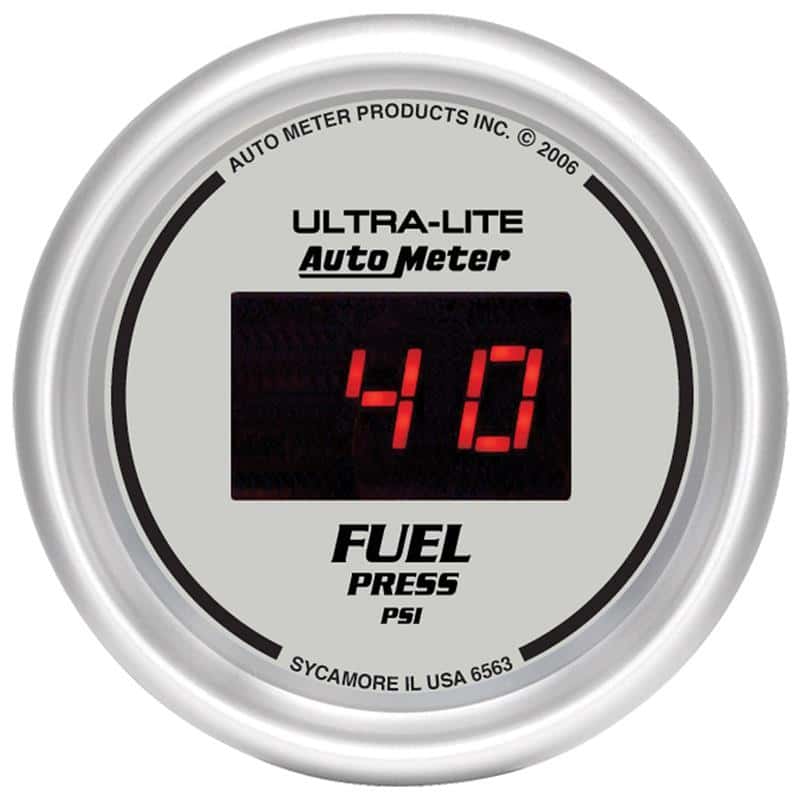AutoMeter — Autometer Ultra-Lite 52MM 5-100 PSI Digital Fuel Pressure Gauge
2-1/16" FUEL PRESS, - view 2
