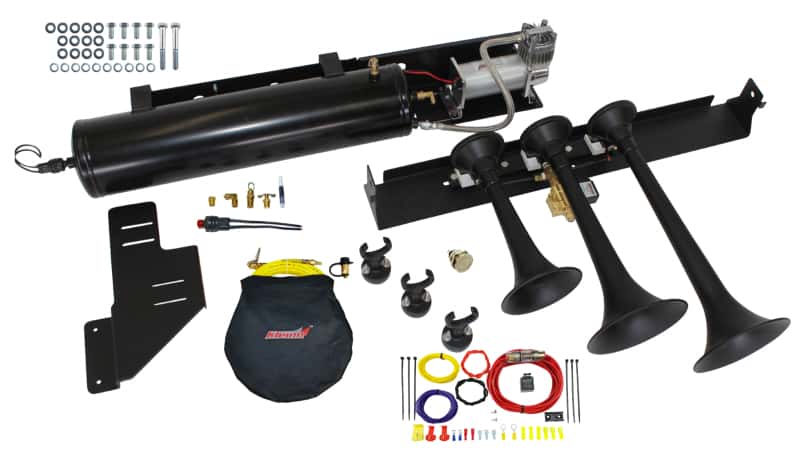 Kleinn Air Horns — Kleinn 09-14 Ford F-150/ Raptor Onboard Air System w/ Model 730 Horns
Train Horn Kit - view 2