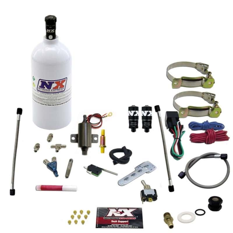 Nitrous Express — Nitrous Express 2 Cyl Piranha Nitrous Kit (V-Twins w/Single Carb) w/2.5lb Bottle
Injection System Kit
N2OSys - view 1
