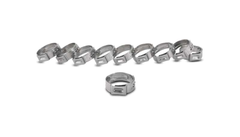 Vibrant — Vibrant One Ear Stepless Pinch Clamps 25.4-28.6mm clamping range (Pack of 10) SS 7mm band width
25.4-28.6mSSClmp10Pk
Hose Clamp - view 3
