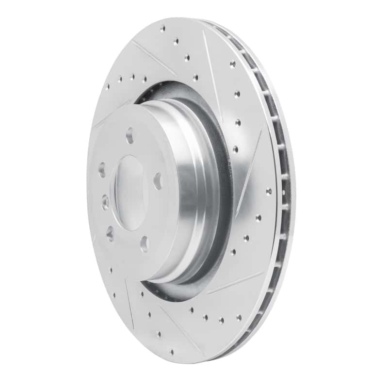 R1 Concepts — R1 07-08 BMW ALPINA B7 Rear Right Drilled & Slotted Silver Brake Rotor
R1 Brake Rotor Drill - view 2