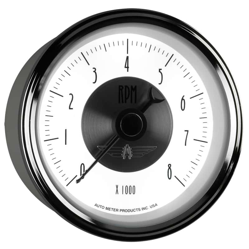 AutoMeter — Autometer Prestige Pearl Series - Tachometer 3 3/8in 8K RPM In-Dash
3-3/8" TACH, 8,000 R - view 12