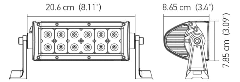 Hella — Hella Value Fit Sport 8in Light - 36W Dual Row Flood Beam - LED - view 9