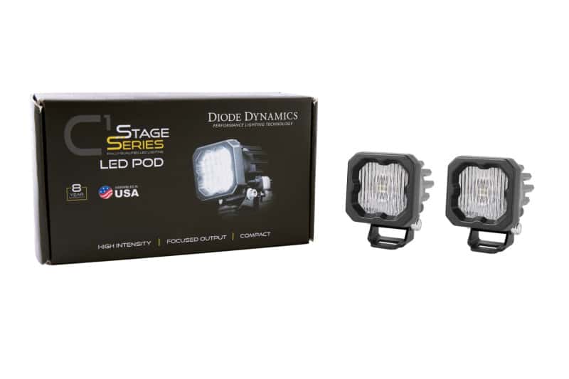 Diode Dynamics — Diode Dynamics Stage Series C1 LED Pod - White SAE Fog Standard ABL (Pair) - view 3