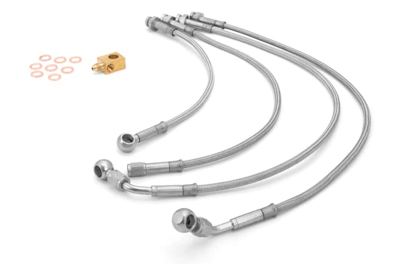 Rugged Ridge — Rugged Ridge Brake Hose Kit Braided Stainless 07-18 Jeep Wrangler
JEEP_HARDPARTS - view 5