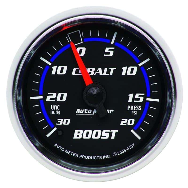 AutoMeter — Autometer Cobalt 52mm 20psi mechanical Boost Gauge
GA 2" BST 20PSI M CB - view 1