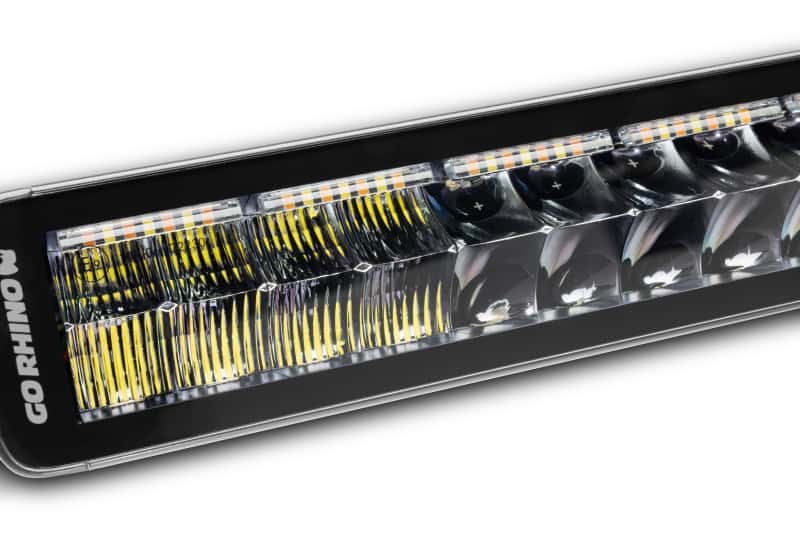 Go Rhino — Go Rhino Xplor Blackout Combo Series Dbl Row LED Light Bar w/Amber (Side/Track Mount) 32in. - Blk
BLKOUT - 32"LightBar - view 3