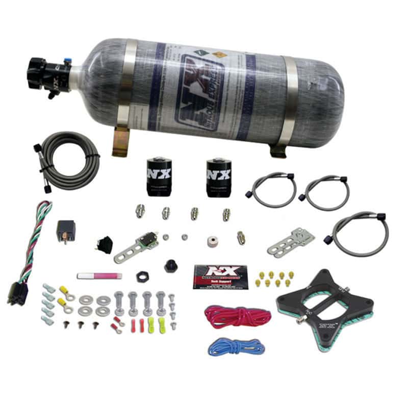 Nitrous Express — Nitrous Express 96-04 Ford Mustang 4.6L 2 Valve Nitrous Plate Kit w/Composite Bottle
Injection System Kit
N2OSys - view 3