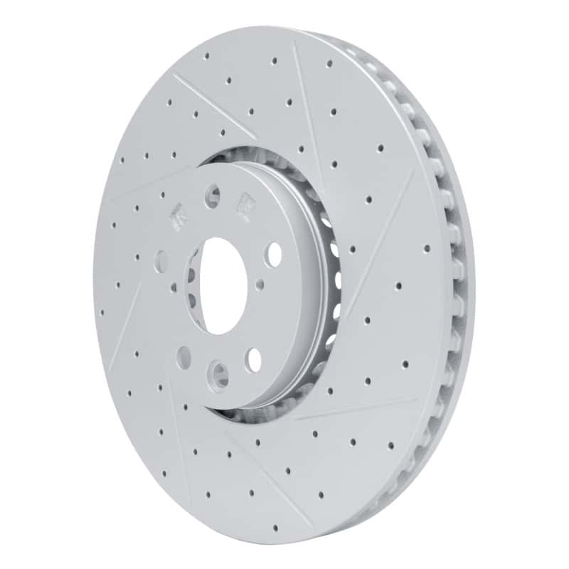 R1 Concepts — R1 06-20 Lexus Is200T Right Front Drilled & Slotted Geo-Carbon Rotor - view 3