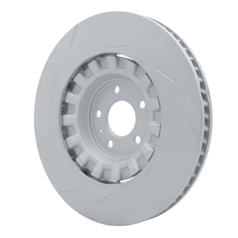 DFC — DFC 17-18 Porsche Macan Right Front Slotted Hi-Carbon Alloy Geomet Coated Rotor - view 4
