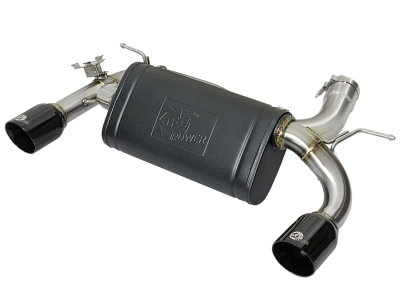 aFe — aFe MACHForce XP 16-17 BMW 340i/iX 440i/iX L6-3.0L (t) SS Axle-Back Exhaust w/Black Tip
Axle-Back Exhaust - view 1