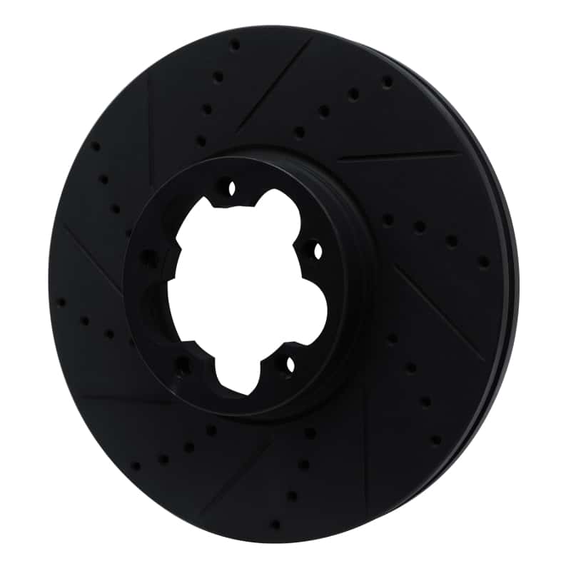 R1 Concepts — R1 15-25 Ford Transit-350 HD/DRW Front Left Drilled & Slotted Black Brake Rotor
R1 Brake Rotor Drill - view 2