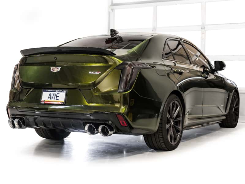 AWE Tuning — AWE Tuning 2021+ Cadillac CT4-V Blackwing SwitchPath Exhaust - Chrome Silver Tips
CT4V BW-Silver Tips - view 5