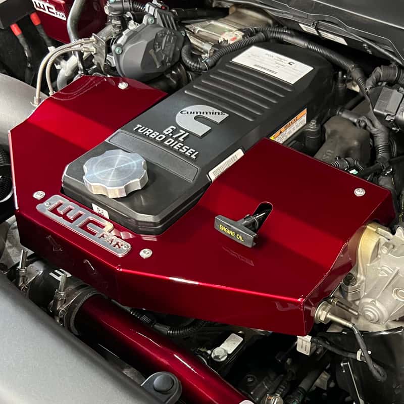 Wehrli — Wehrli 10-23 Cummins Fabricated Aluminum Engine Cover - Candy Red
Eng Cvr 10-24 CR - view 8