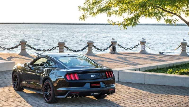 CORSA Performance — Corsa 2015-2017 Ford Mustang GT 5.0 3in Cat Back Exhaust Black Quad Tips (Xtreme)
Exhaust - view 4