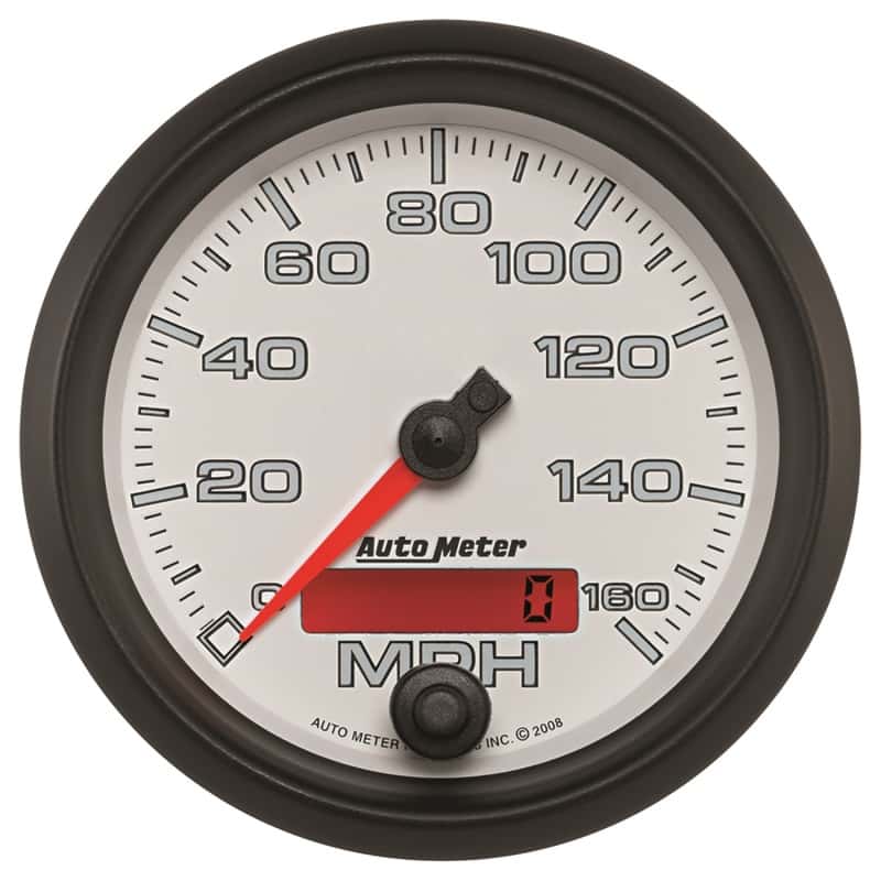 AutoMeter — Autometer Pro-Cycle Gauge Speedometer 3 3/8in 160Mph Elec. Programmable White
3.4" SPD 160 M PCPH2 - view 1