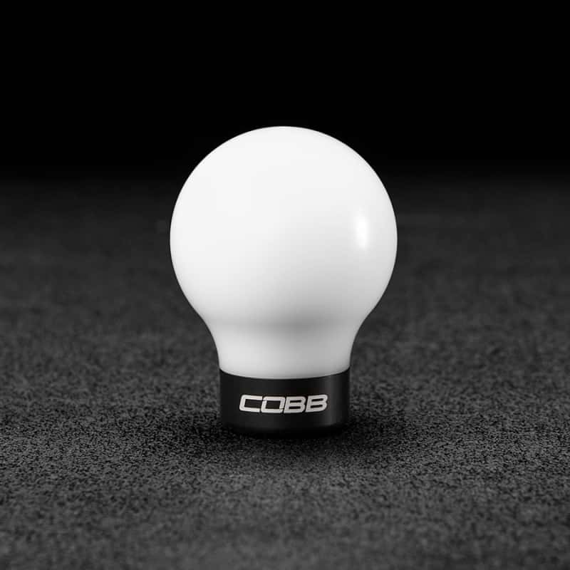COBB — Cobb Subaru 6-Speed COBB Shift Knob - White w/Stealth Black Collar (Non-Weighted)
Cobb Subaru 6-Speed COBB Knob - White Knob w/ Stealth Black - view 1