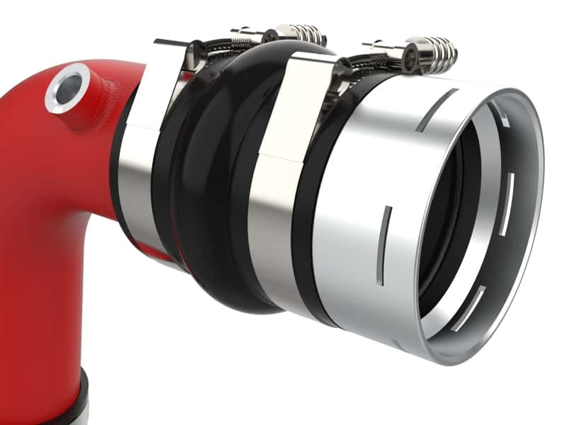 aFe — aFe 23-24 Ford Diesel Trucks V8-6.7L (td) BladeRunner Aluminum Hot and Cold Charge Pipe Kit - Red
Charge Pipe Kit - view 5