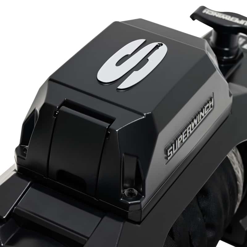 Superwinch — Superwinch 12000 LBS 12V DC 3/8in x 80ft Synthetic Rope SX12SR Winch - Semi Gloss Black
Winch - view 3