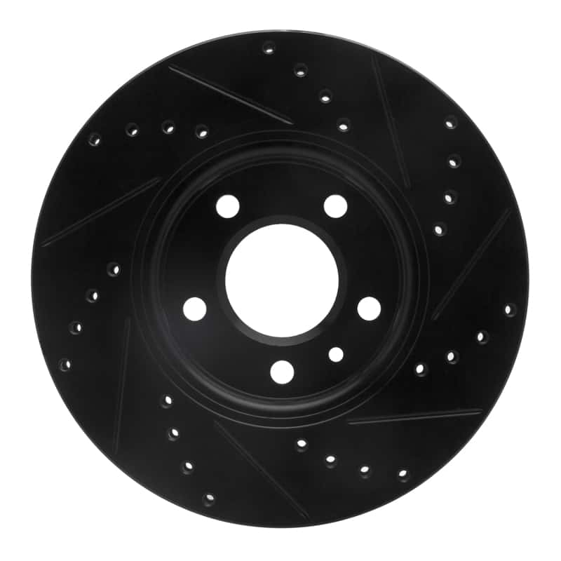 R1 Concepts — R1 2011-2025 Buick Encore GX Front Left Drilled & Slotted Black Brake Rotor
R1 Brake Rotor Drill - view 5