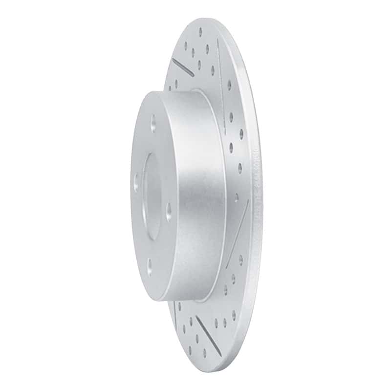 R1 Concepts — R1 04-06 Nissan Sentra Rear Right Drilled & Slotted Geo-Carbon Rotor - view 2