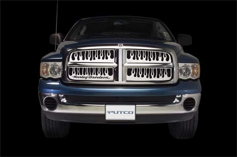 Putco — Putco 04-08 Ford F-150 (Bar Grille) w/ Logo CutOut (6pcs) Flaming Inferno Stainless Steel Grille
Grille Insert - view 1