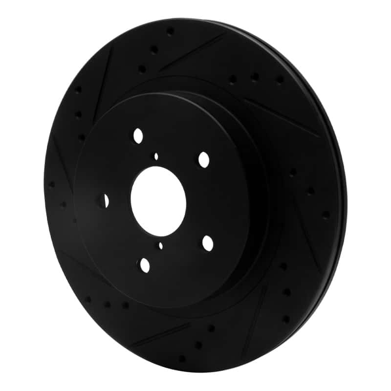 R1 Concepts — R1 15-25 Subaru Outback Rear Left Drilled & Slotted Black Brake Rotor
R1 Brake Rotor Drill - view 2