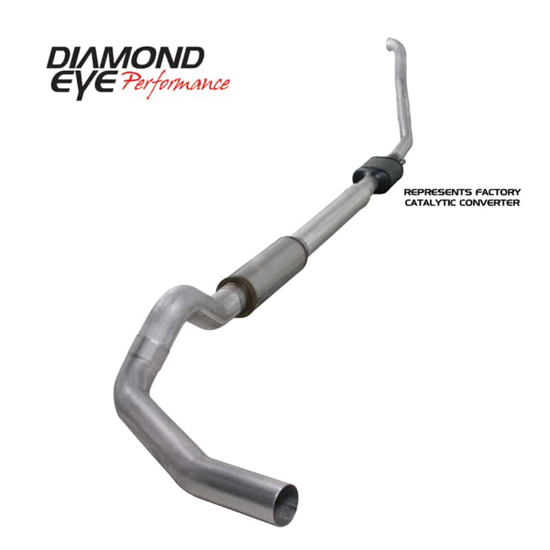 Diamond Eye Performance — Diamond Eye KIT 5in Turbo Back SGL AL: 94-97 FORD 7.3L F250/F350 PWRSTROKE NFS W/ CARB EQUIV STDS
KIT; 5in.; TBSGL; AL - view 5