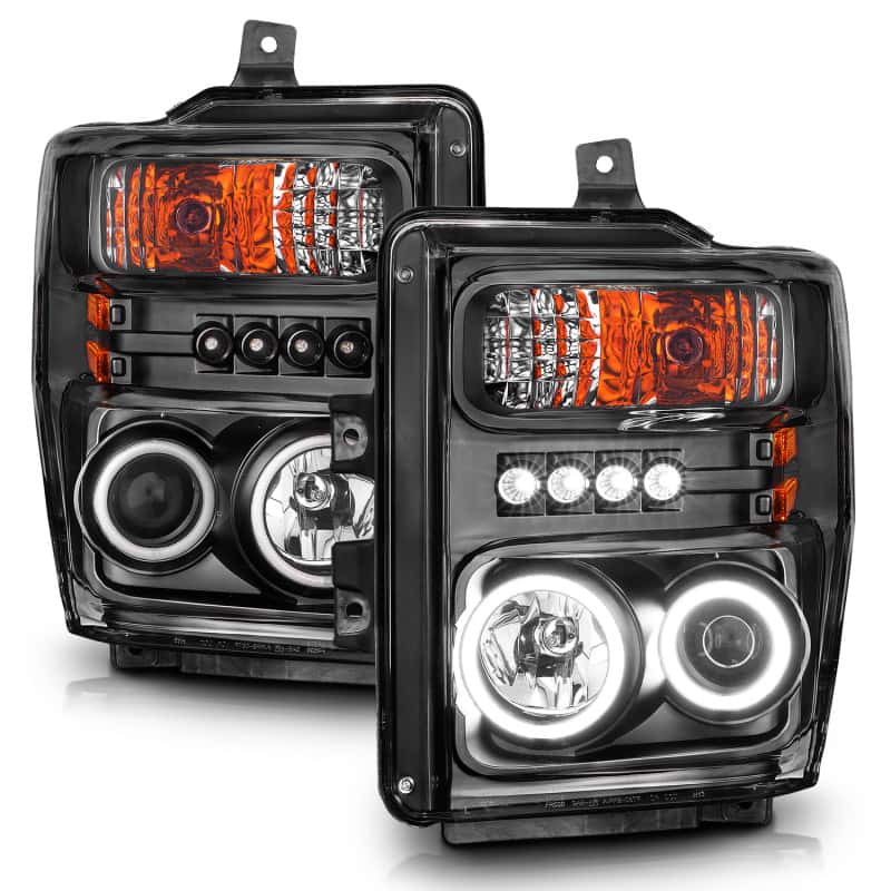 ANZO — ANZO 2008-2010 Ford F-250 Projector Headlights w/ Halo Black (CCFL)
Head Light Set
HdLtSet - view 2
