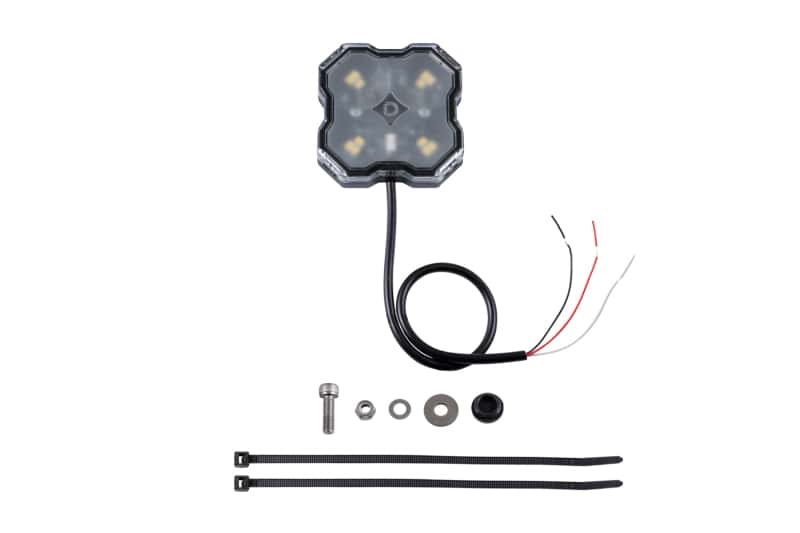 Diode Dynamics — Diode Dynamics Stage Series Single Color LED Rock Light - White Diffused Hookup (one) - view 1