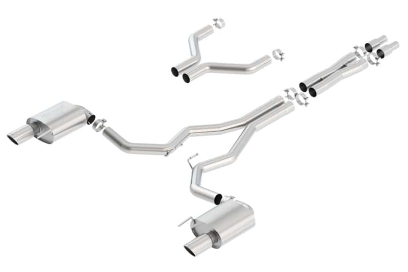 Borla — Borla S-Type Cat-Back 15-17 Ford Mustang GT 5.0L V8 MT/AT 3in pipe 4in tip
Cat-Back System
ExhstSysKt - view 3