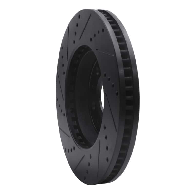 R1 Concepts — R1 03-08 Cadillac STS Front Right Drilled & Slotted Black Brake Rotor
R1 Brake Rotor Drill - view 4