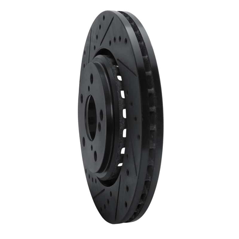 R1 Concepts — R1 15-25 Acura MDX Front Left Drilled & Slotted Black Brake Rotor
R1 Brake Rotor Drill - view 2