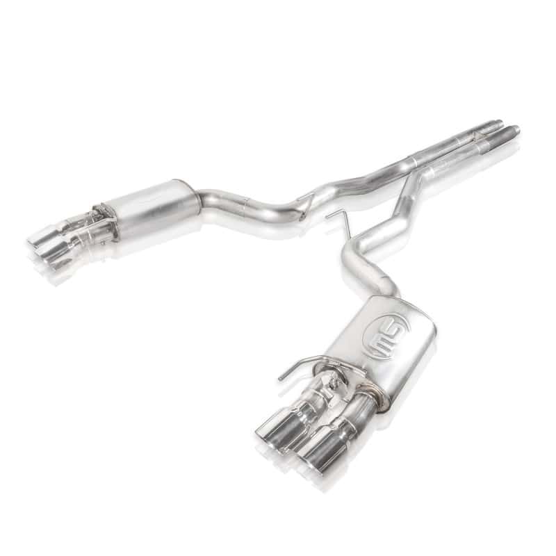 Stainless Works — Stainless Works 2018+ Ford Mustang GT 3in Redline Series Catback H-Pipe w/Active Valves & Quad Tips
Exhaust System - view 5