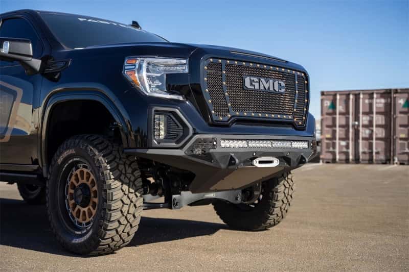 Addictive Desert Designs — Addictive Desert Designs 2019 GMC Sierra 1500 SF Front Bumper w/ Winch Mount & Sensor Cutout
Bumper- Front
Bumpers - view 7