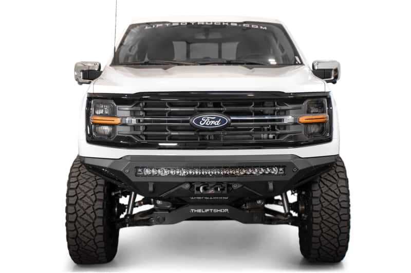 Addictive Desert Designs — Addictive Desert Designs 2024 Ford F-150 Stealth Fighter Winch - Front Bumper
Bumper- Front - view 1