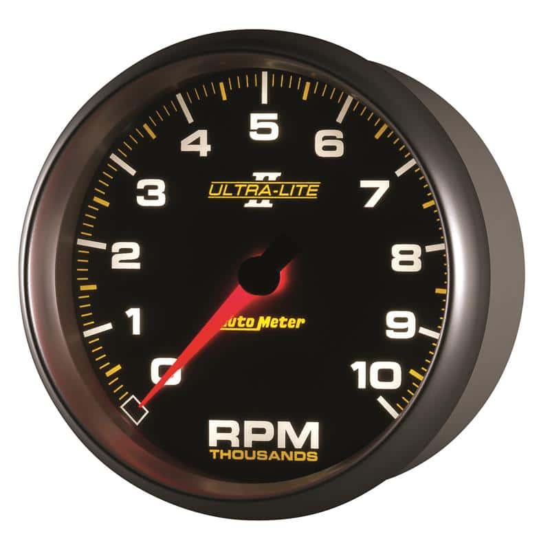 AutoMeter — Autometer Ultra-Lite II 5 Inch 10000 RPM In-Dash Tachometer
5" TACH, 10,000 RPM, - view 4