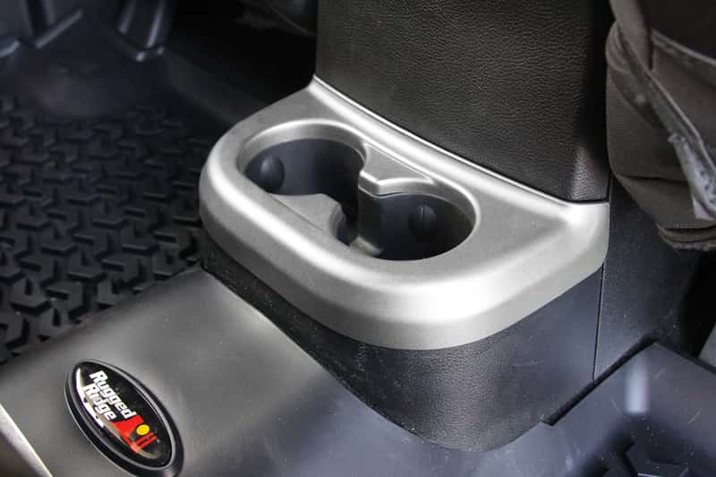 Rugged Ridge — Rugged Ridge 11-18 Jeep Wrangler JK Silver 2nd Row Cup Holder Trim
OFFROAD_INTERIOR
Cup Holder Trim - view 2