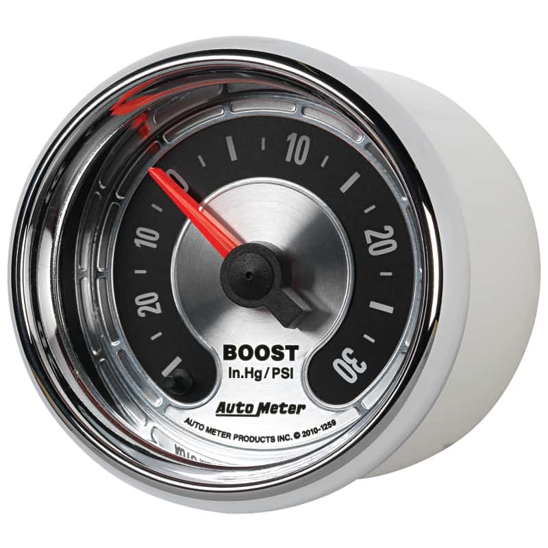 AutoMeter — Autometer American Muscle 52mm Full Sweep Electric 30 In Hg.-Vac/30PSI Boost Vacuum Gauge
GA 2" BST 30PSI ST A - view 8