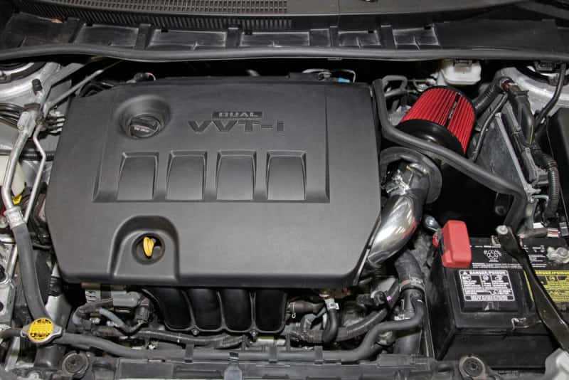 Spectre — Spectre 09-14 Toyota Corolla 1.8L Air Intake Kit - Polished w/Red Filter
Spectre Air Intake K
Air Intake System - view 4
