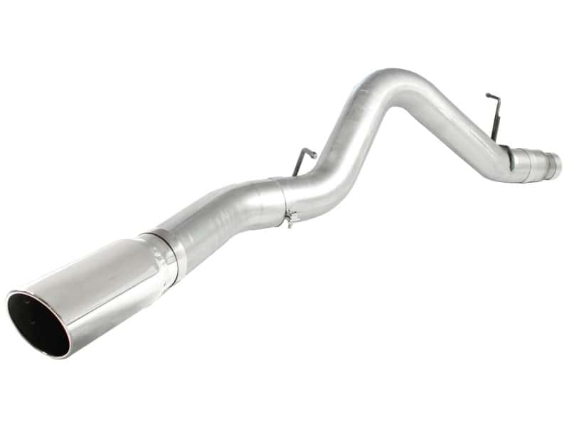 aFe — aFe Atlas Exhaust 5in DPF-Back Al Steel 11-13 GM Diesel Trucks V8-6.6L (td) LML (Pol Tip)
DPF-Back Exhaust - view 2
