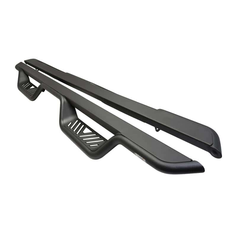 Westin — Westin 14-18 Chevrolet Silverado/GMC Sierra Crew Cab Outlaw Nerf Step Bars (Excl. Diesel) -Text. Blk
Nerf Drop Step Bars - view 3