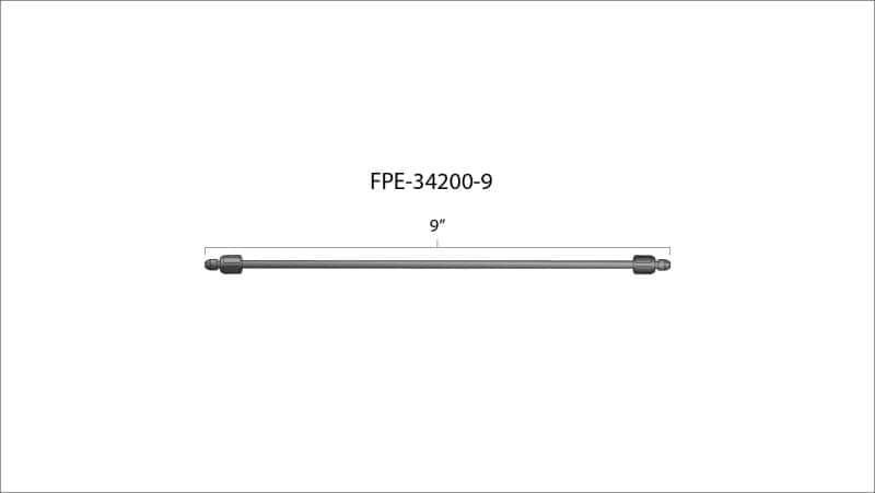 Fleece Performance — Fleece Performance 9in High Pressure Fuel Line (8mm x 3.5mm Line M14x1.5 Nuts) - view 4
