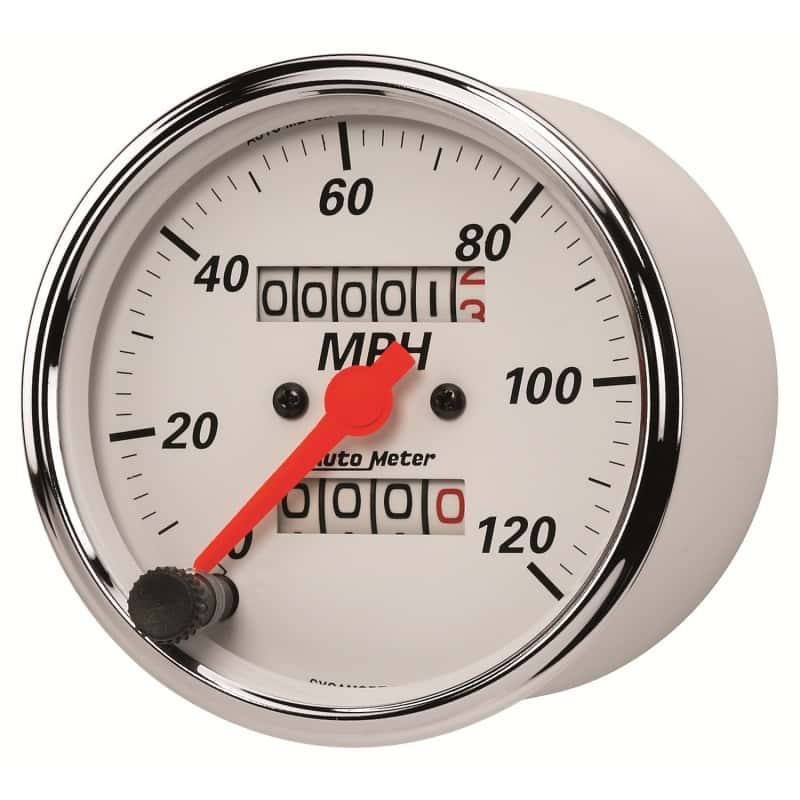 AutoMeter — Autometer Arctic White 3-1/8in 0-120 MPH Mechanical Speedometer Gauge
3-1/8" SPD MECH AW - view 5