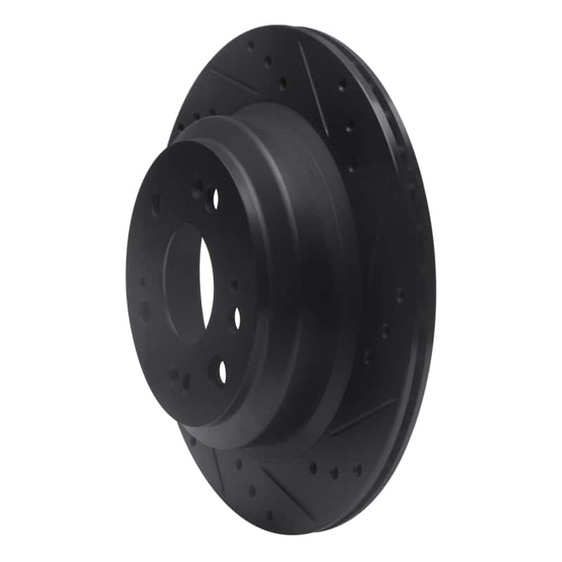 R1 Concepts — R1 05-12 Acura RL Rear Right Drilled & Slotted Black Brake Rotor
R1 Brake Rotor Drill - view 2