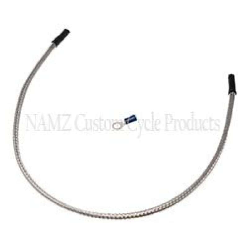 NAMZ — NAMZ Oil Sending Harness Cover (SS Braided & Clear Coated - Stock Length) - view 2