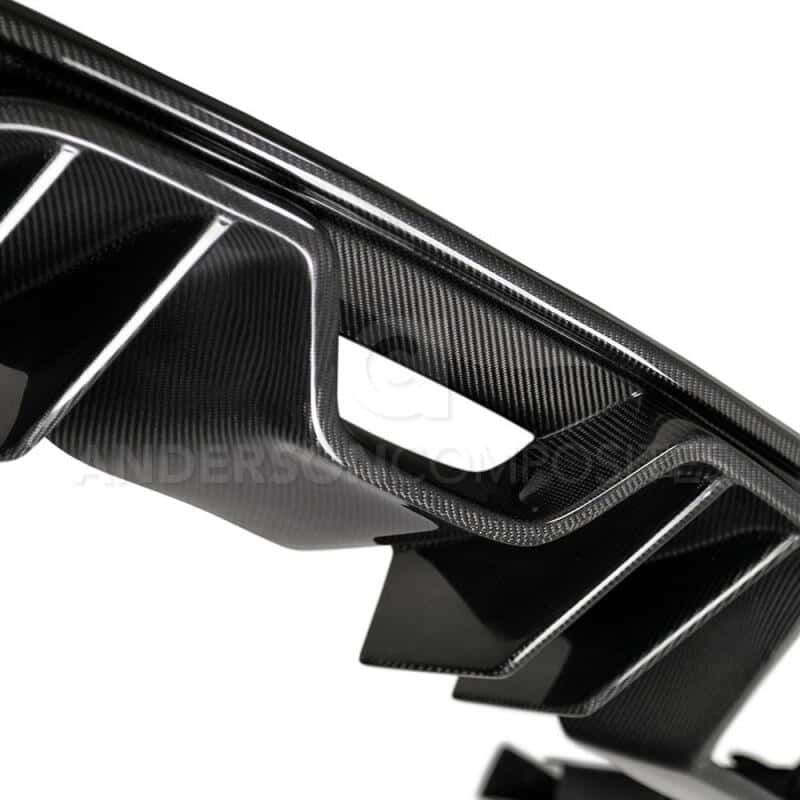 Anderson Composites — Anderson Composites 15-17 Ford Mustang Type-AR Rear Diffuser Quad Tip
Tailpipe Kit - view 4